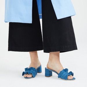 LOEFFLER RANDALL Vera Denim Slide Womens size 7.5